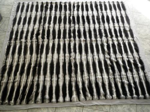 Blanket Rex Rabbit 220x220cm Chinchilla type
